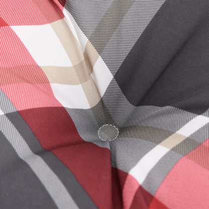 Cuscini Sedia Schienale Basso 6 pz Quadri Rosso Tessuto Oxford - homemem39