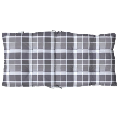 Cuscini Sedia Schienale Basso 6 pz Quadri Grigio Tessuto Oxford | homemem39