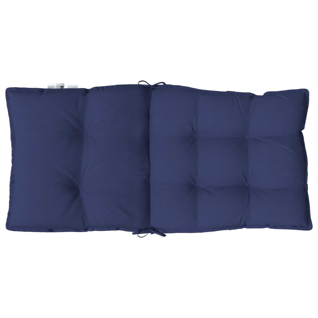 Cuscini Sedia Schienale Basso 2 pz Blu Marino in Tessuto Oxford | homemem39