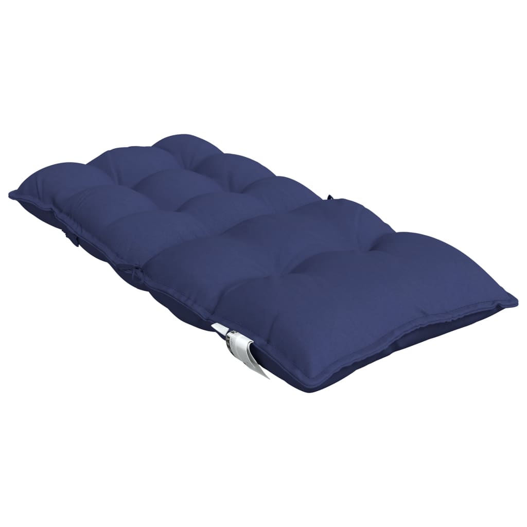 Cuscini Sedia Schienale Basso 4 pz Blu Marino in Tessuto Oxford | homemem39