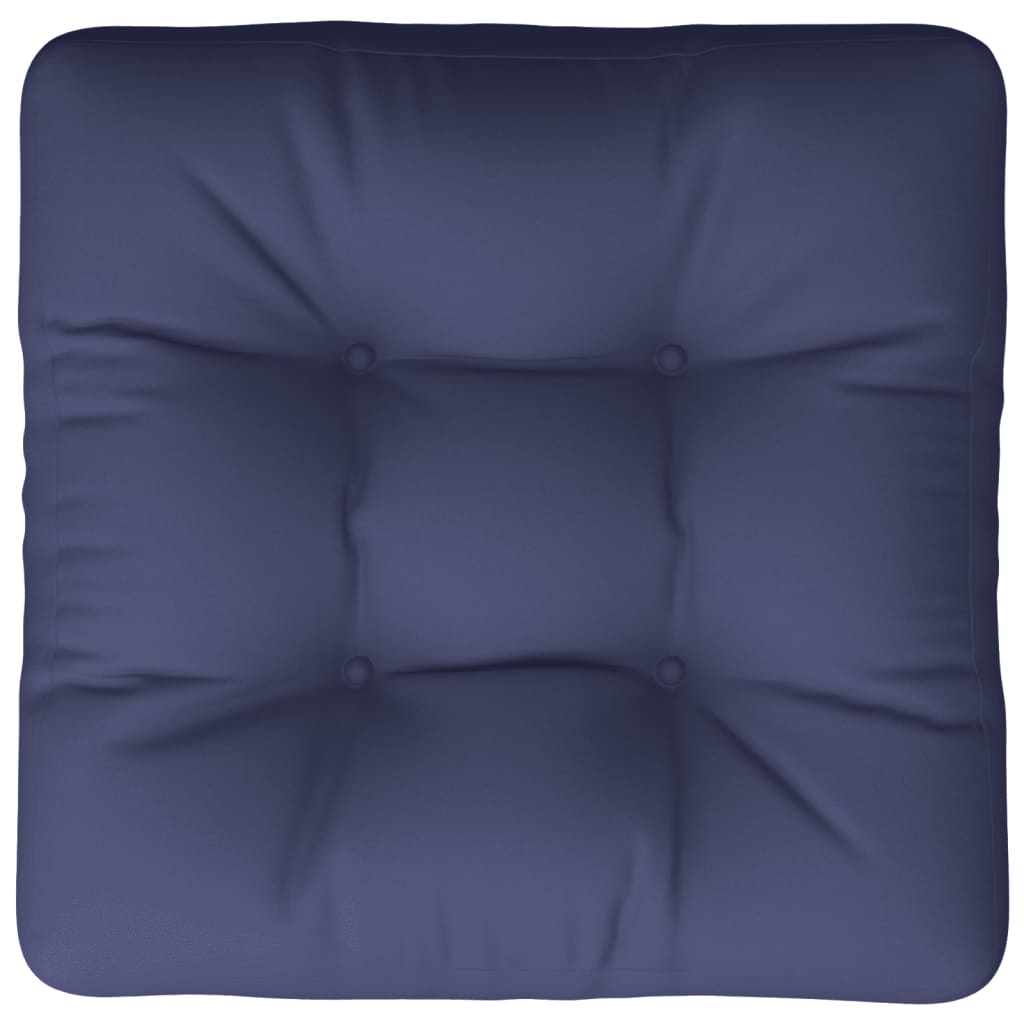 Cuscino per Pallet Blu Marino 50x50x12 cm in Tessuto | homemem39