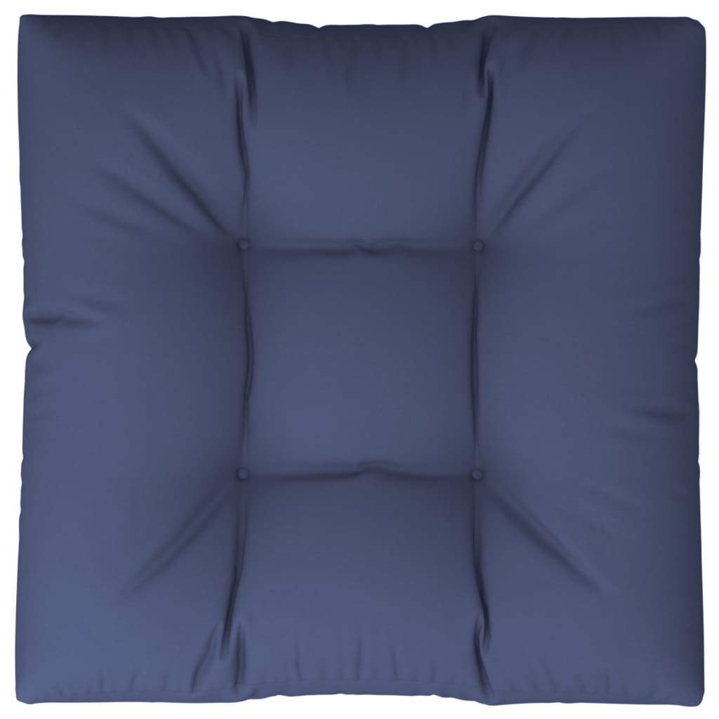 Cuscino per Pallet Blu Marino 70x70x12 cm in Tessuto | homemem39
