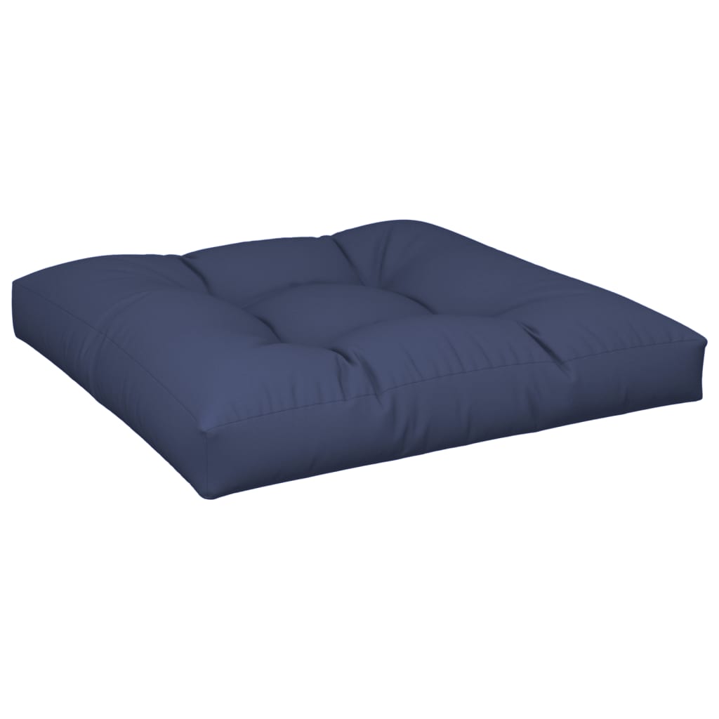 Cuscino per Pallet Blu Marino 80x80x12 cm in Tessuto | homemem39