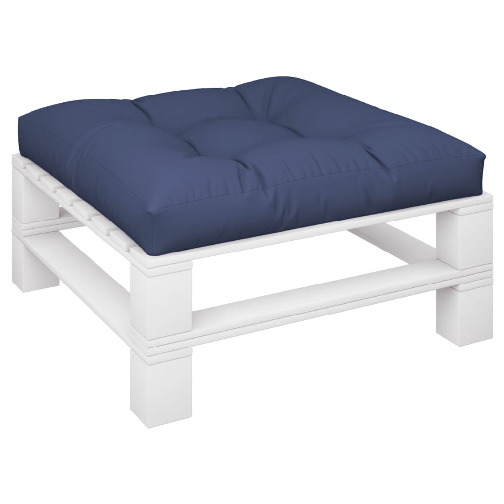 Cuscino per Pallet Blu Marino 80x80x12 cm in Tessuto | homemem39