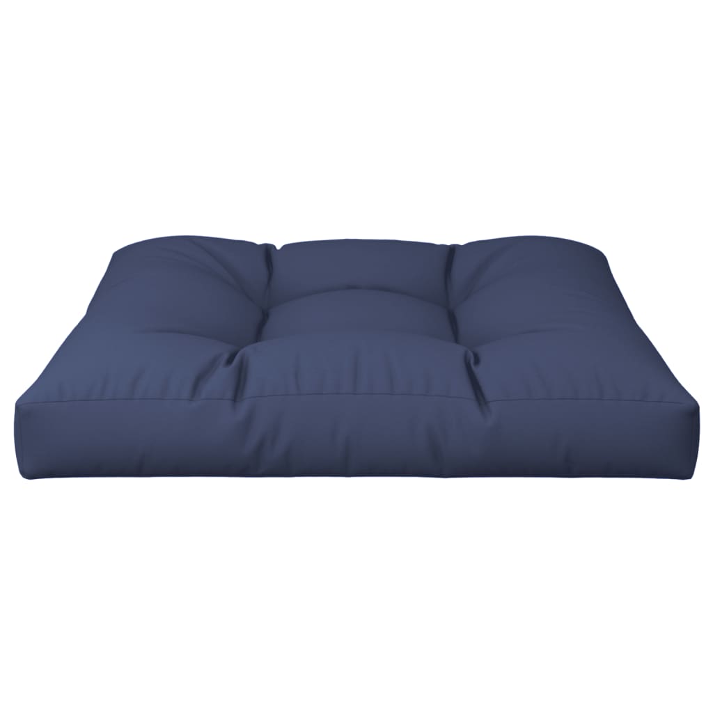 Cuscino per Pallet Blu Marino 80x80x12 cm in Tessuto | homemem39