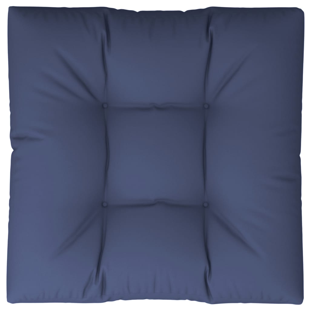 Cuscino per Pallet Blu Marino 80x80x12 cm in Tessuto | homemem39