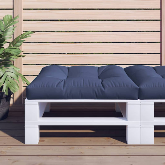 Cuscino per Pallet Blu Marino 80x80x12 cm in Tessuto | homemem39