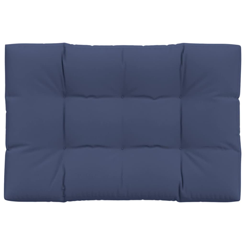 Cuscino per Pallet Blu Marino 120x80x12 cm in Tessuto | homemem39