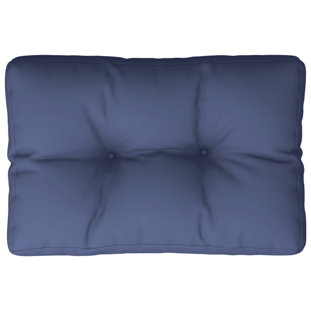 Cuscino per Pallet Blu Marino 50x40x12 cm in Tessuto | homemem39