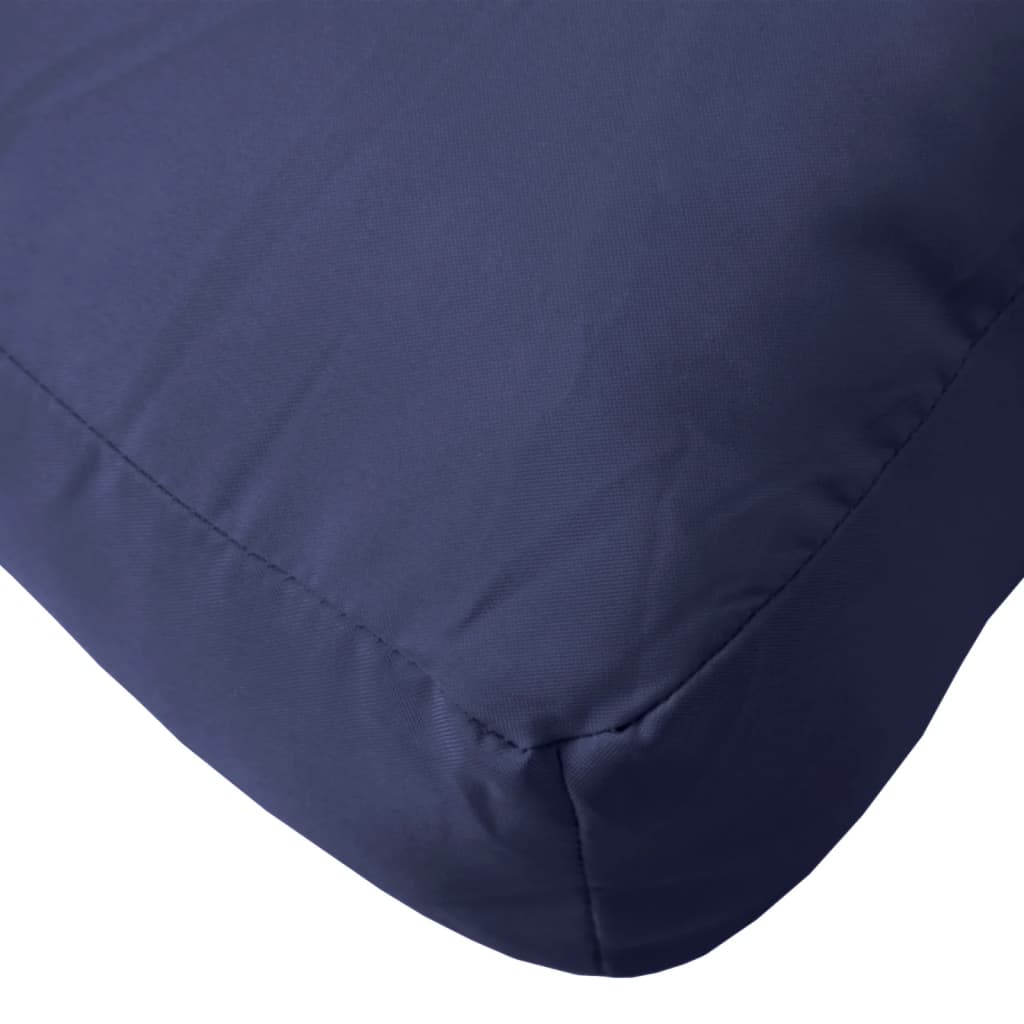 Cuscino per Pallet Blu Marino 50x40x12 cm in Tessuto | homemem39