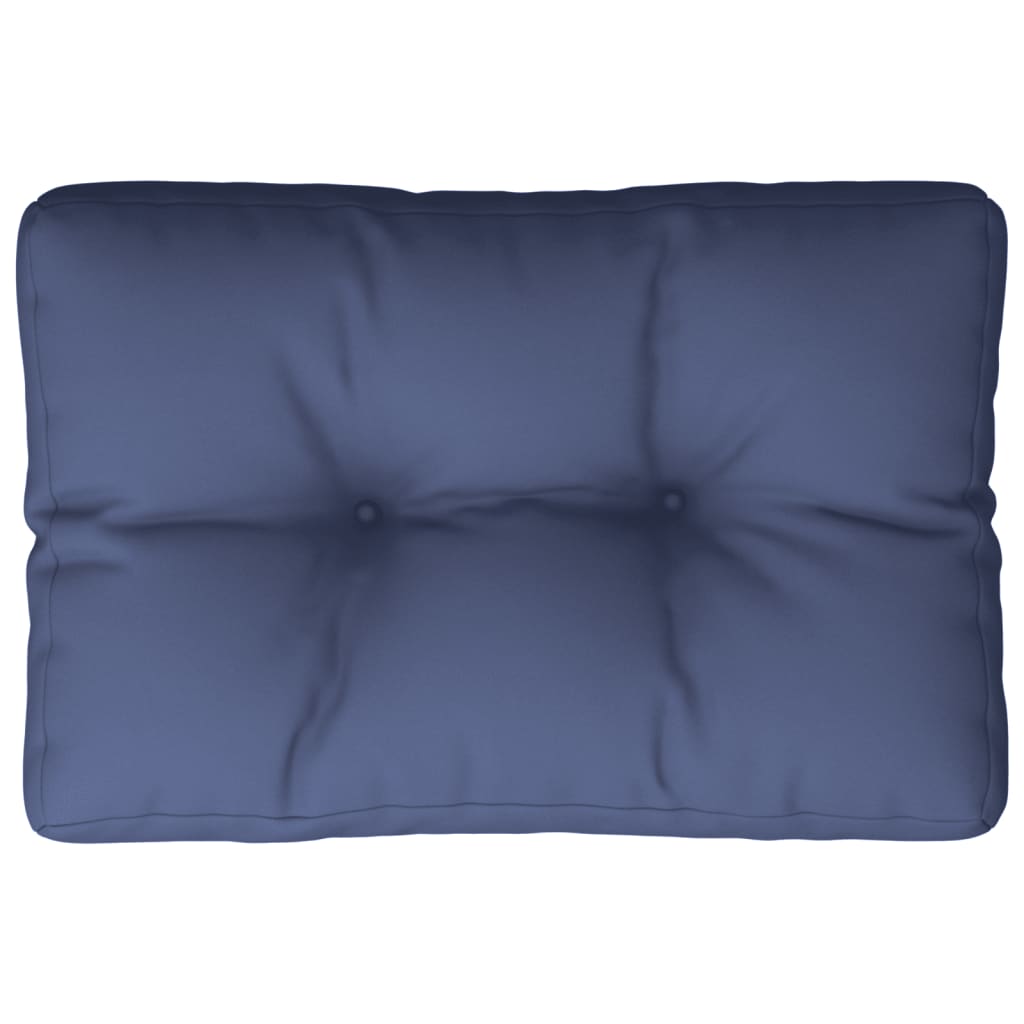 Cuscino per Pallet Blu Marino 60x40x12 cm in Tessuto | homemem39