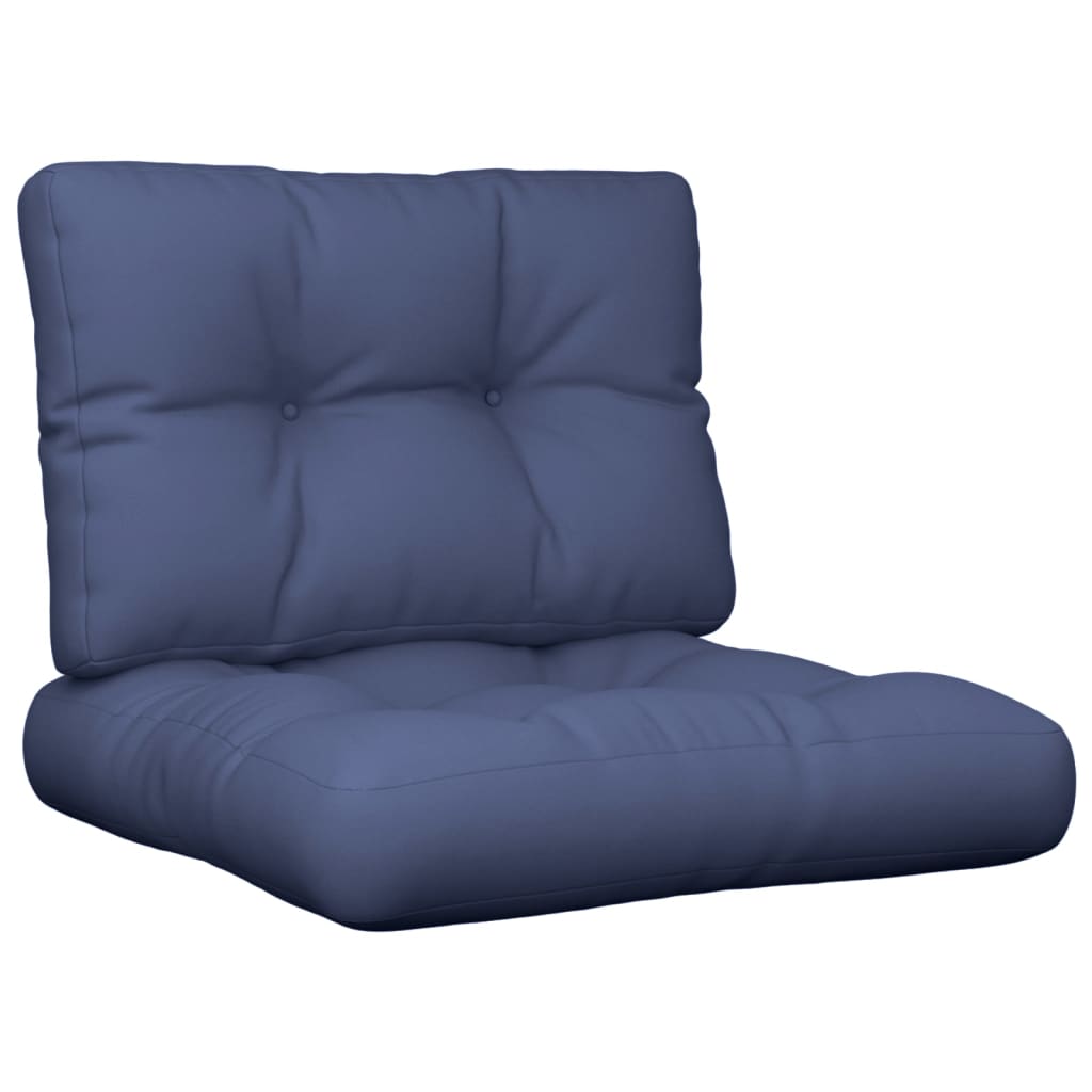 Cuscini per Pallet 2 pz Blu Marino in Tessuto | homemem39