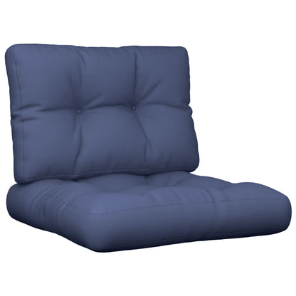 Set Cuscini per Pallet Blu Marino 60x40x12 cm in Tessuto | homemem39