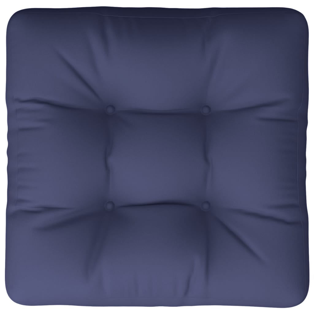 Cuscino per Pallet Blu Marino 60x61,5x10 cm in Tessuto | homemem39