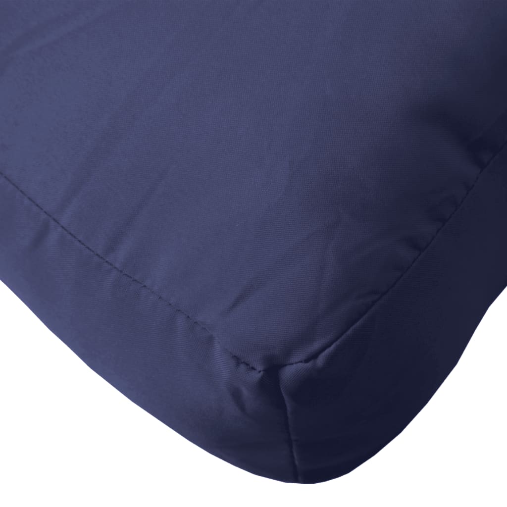 Cuscino per Pallet Blu Marino 60x61,5x10 cm in Tessuto | homemem39