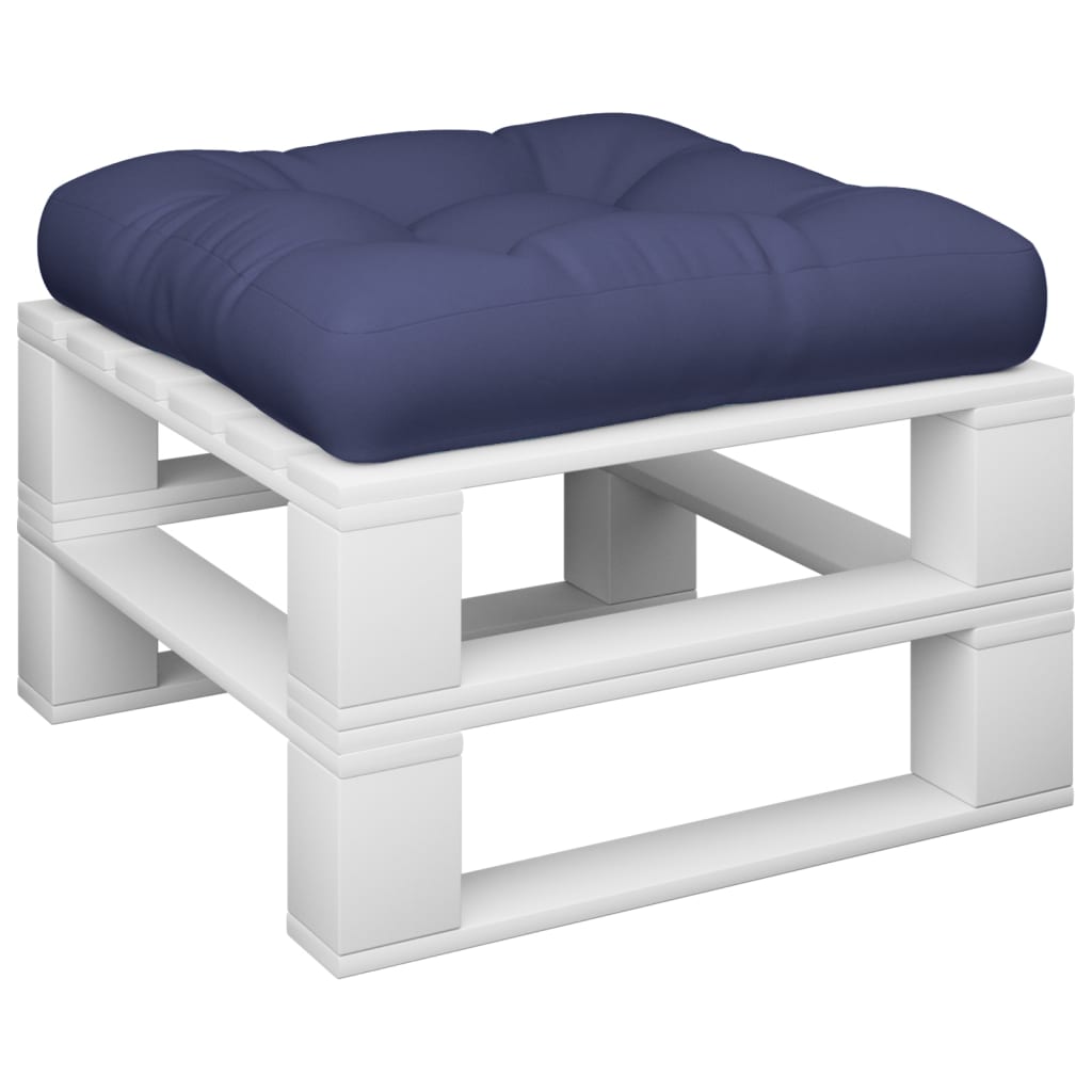 Cuscino per Pallet Blu Marino 58x58x10 cm in Tessuto Oxford | homemem39