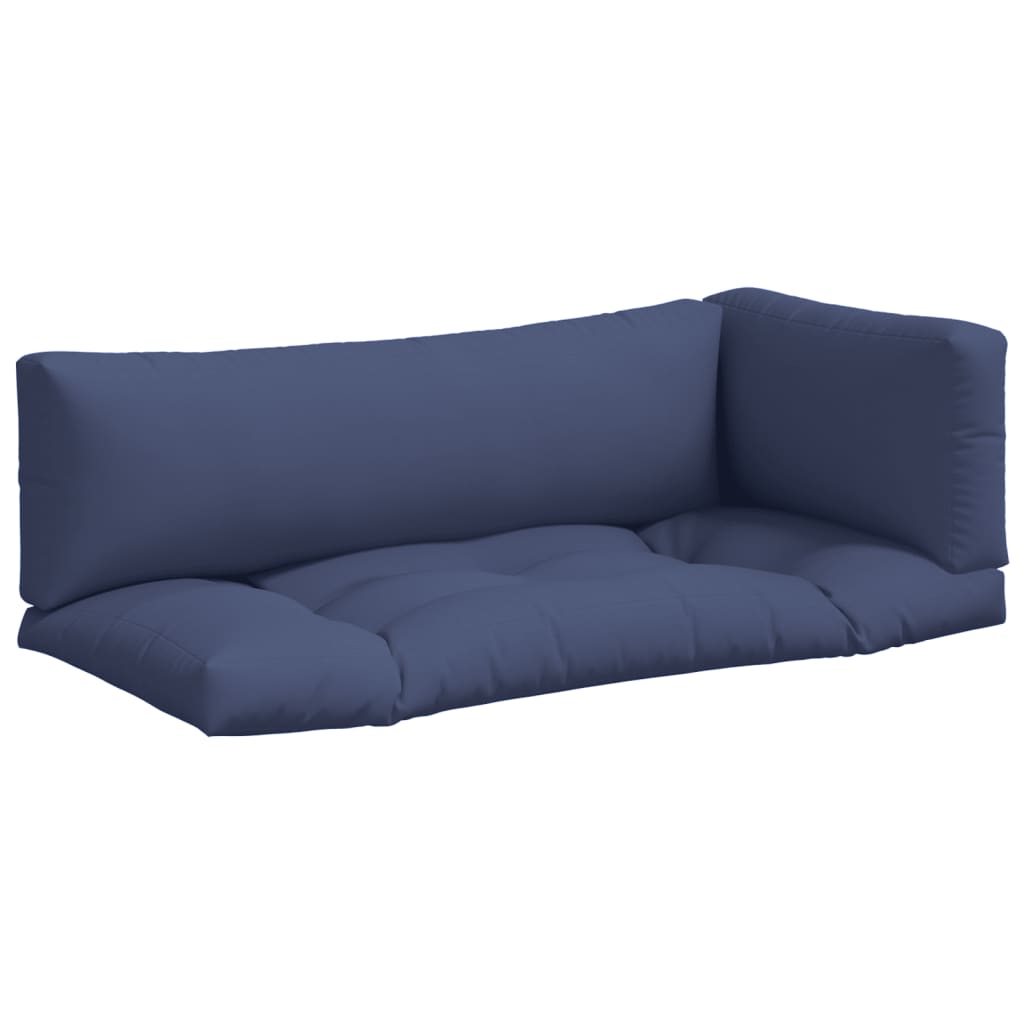 Cuscini per Pallet 3 pz Blu Marino in Tessuto Oxford | homemem39