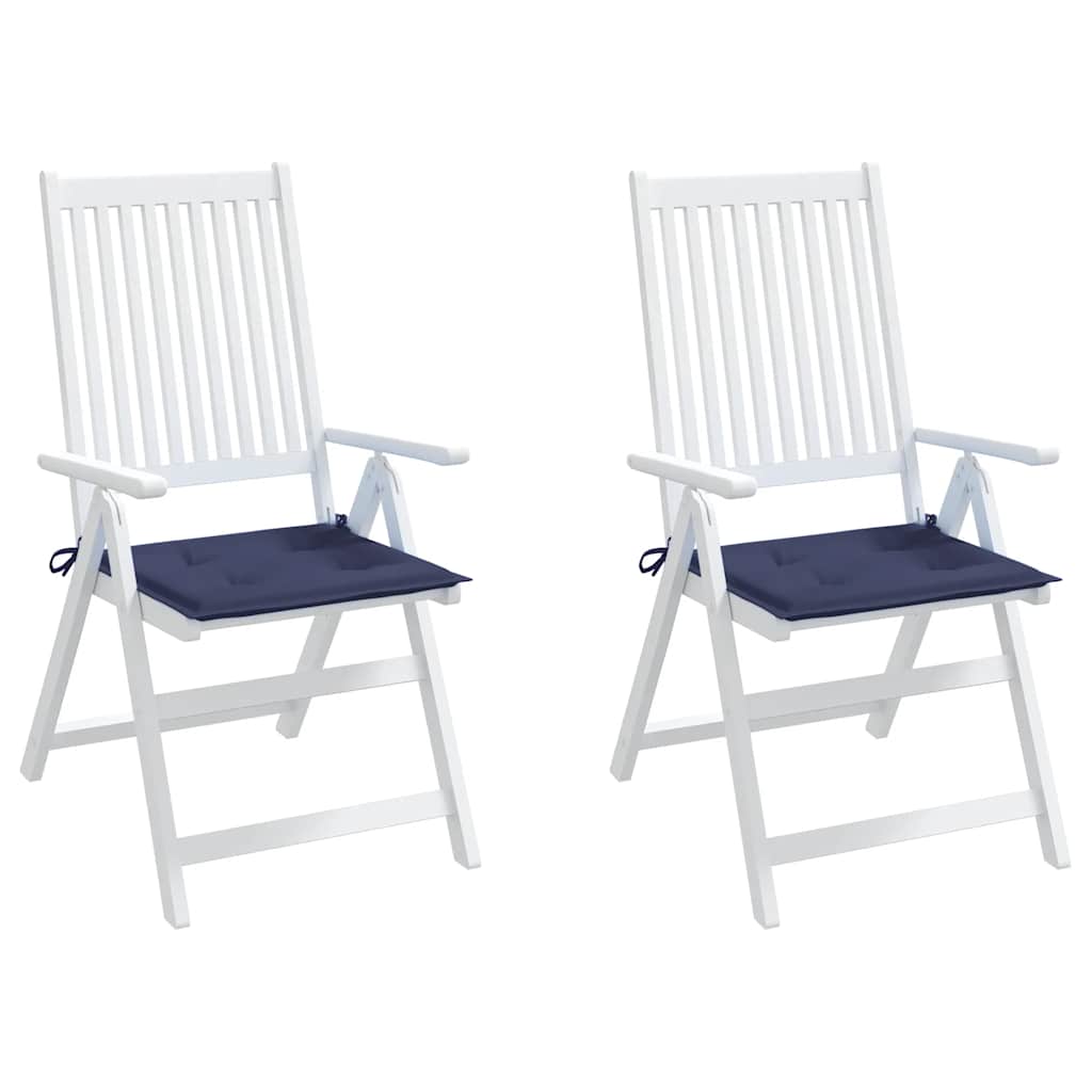 Cuscini per Pallet 2 pz Blu Marino 40x40x3 cm in Tessuto Oxford | homemem39