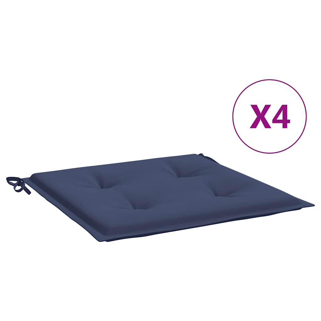 Cuscini per Pallet 4 pz Blu Marino 40x40x3 cm in Tessuto Oxford | homemem39