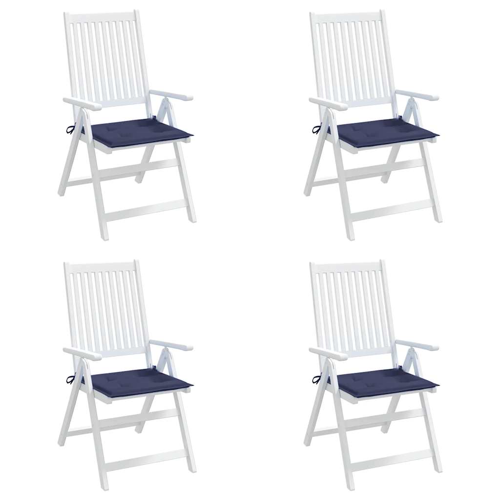 Cuscini per Pallet 4 pz Blu Marino 40x40x3 cm in Tessuto Oxford | homemem39