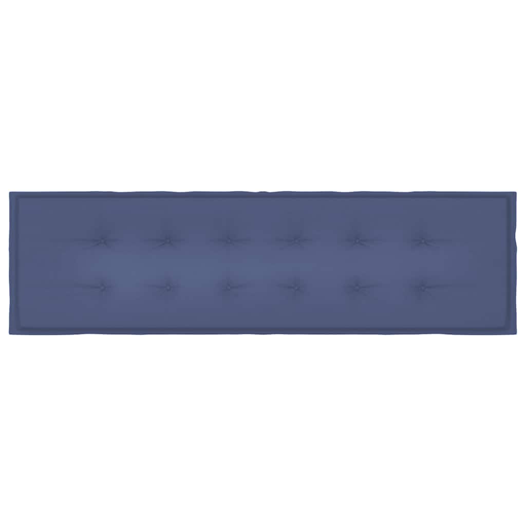 Cuscino per Panca Blu Marino 180x50x3 cm in Tessuto Oxford