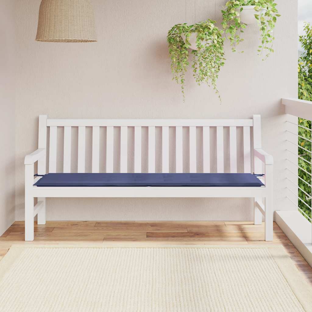 Cuscino per Panca Blu Marino 180x50x3 cm in Tessuto Oxford | homemem39