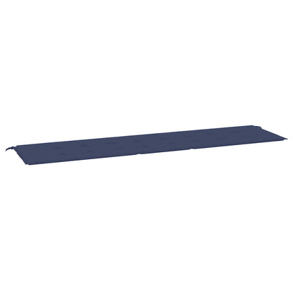 Cuscino Panca da Giardino Blu Marino 200x50x3 cm Tessuto Oxford | homemem39