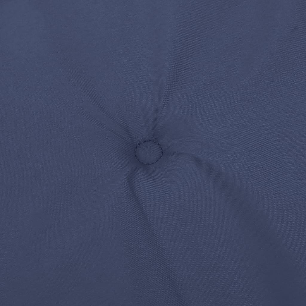 Cuscini Sedia con Schienale Alto 4 pz Blu Marino Tessuto - homemem39