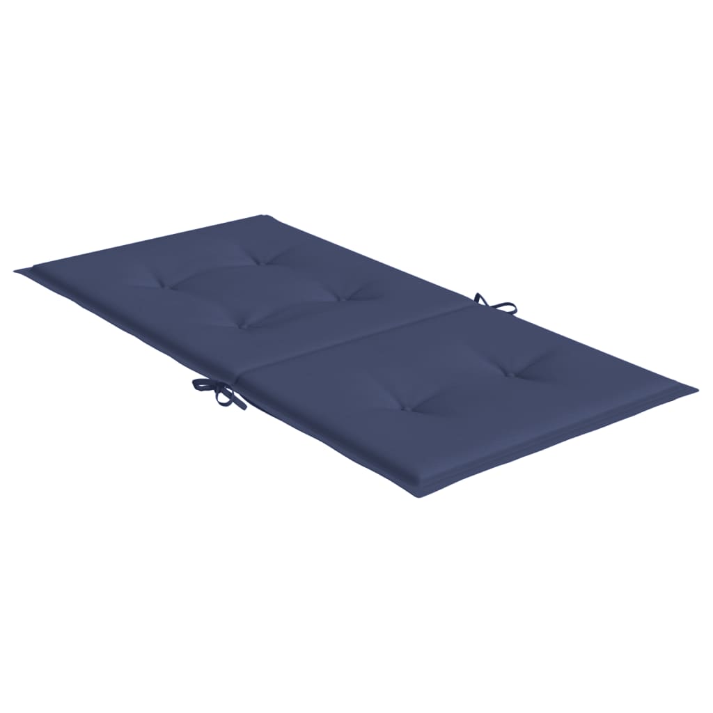 Cuscini Sedia Schienale Basso 6 pz Blu Marino in Tessuto | homemem39