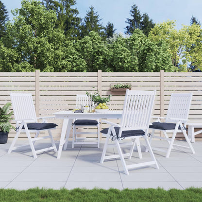 Cuscini per Sedia 4 pz Blu Marino 40x40x7 cm in Tessuto Oxford | homemem39