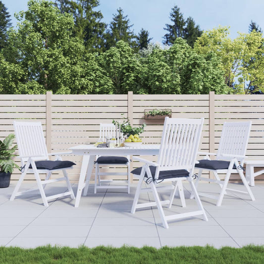 Cuscini per Sedia 4 pz Blu Marino 40x40x7 cm in Tessuto Oxford | homemem39