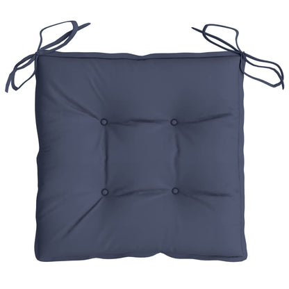 Cuscini per Sedia 6 pz Blu Marino 40x40x7 cm in Tessuto Oxford | homemem39