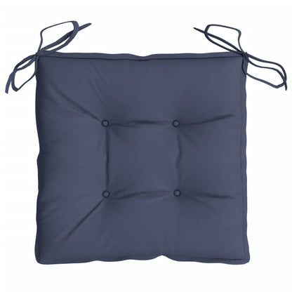 Cuscini per Sedia 2 pz Blu Marino 50x50x7 cm in Tessuto Oxford - homemem39