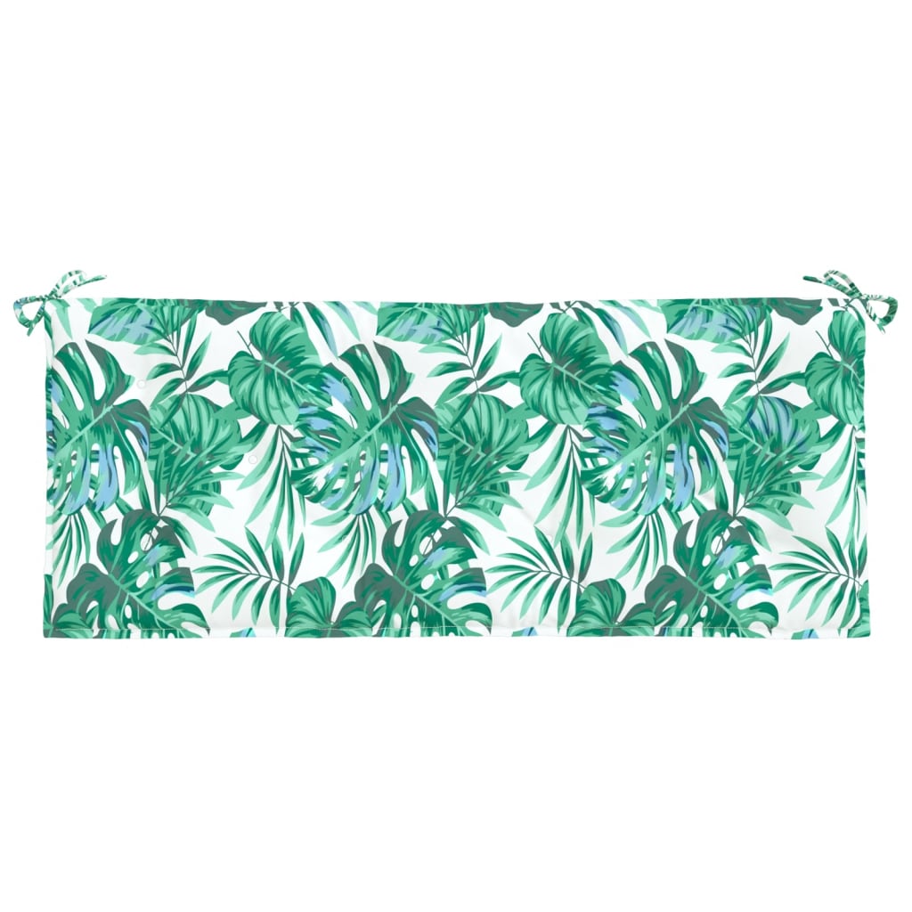 Cuscino Panca Giardino a Foglie 120x50x7 cm in Tessuto Oxford | homemem39