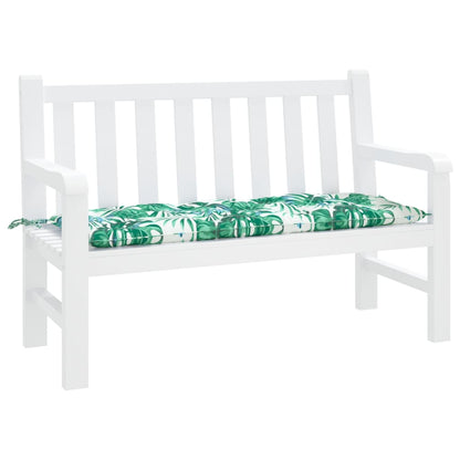 Cuscino Panca Giardino a Foglie 120x50x7 cm in Tessuto Oxford | homemem39