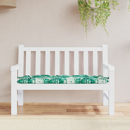 Cuscino Panca Giardino a Foglie 120x50x7 cm in Tessuto Oxford | homemem39