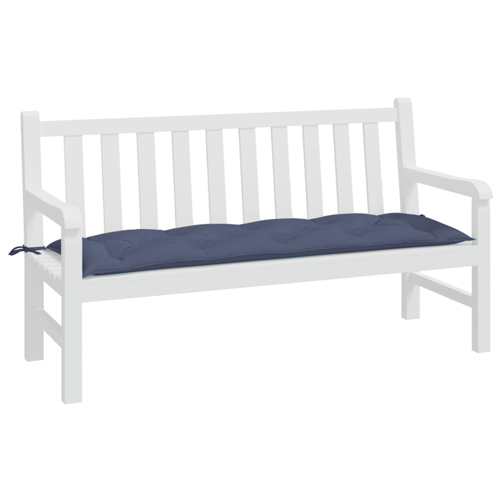 Cuscino Panca Giardino Blu Marino 150x50x7 cm in Tessuto Oxford | homemem39