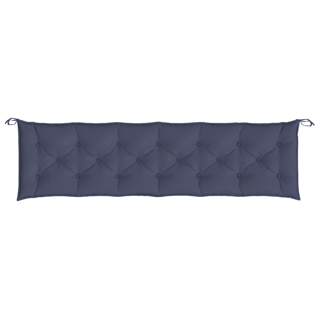 Cuscino Panca Giardino Blu Marino 200x50x7 cm in Tessuto Oxford | homemem39