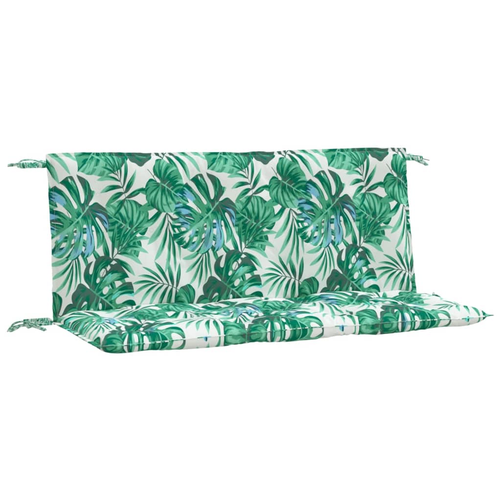 Cuscini Panca Giardino 2 pz a Foglie 120x50x7 cm Tessuto Oxford | homemem39