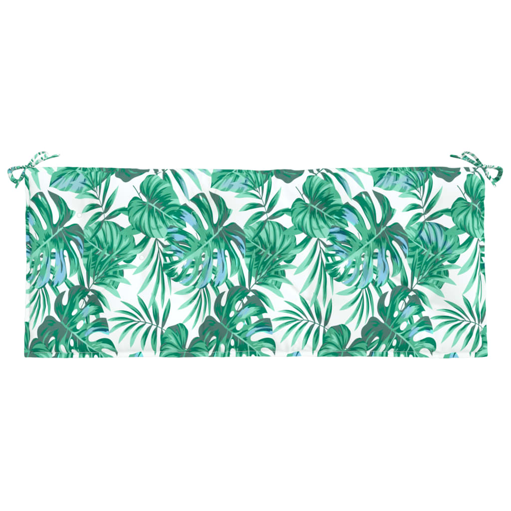 Cuscini Panca Giardino 2 pz a Foglie 120x50x7 cm Tessuto Oxford | homemem39