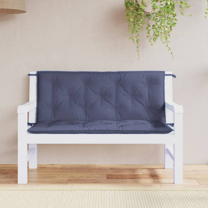 Cuscini per Panca 2 pz Blu Marino 120x50x7cm in Tessuto Oxford | homemem39