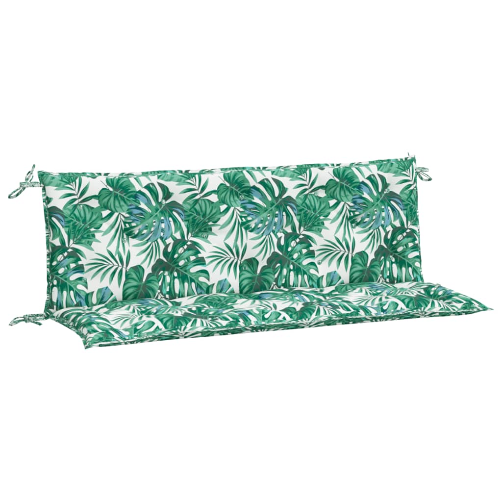 Cuscini Panca Giardino 2 pz a Foglie 150x50x7 cm Tessuto Oxford | homemem39
