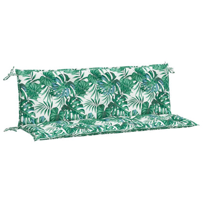 Cuscini Panca Giardino 2 pz a Foglie 150x50x7 cm Tessuto Oxford | homemem39