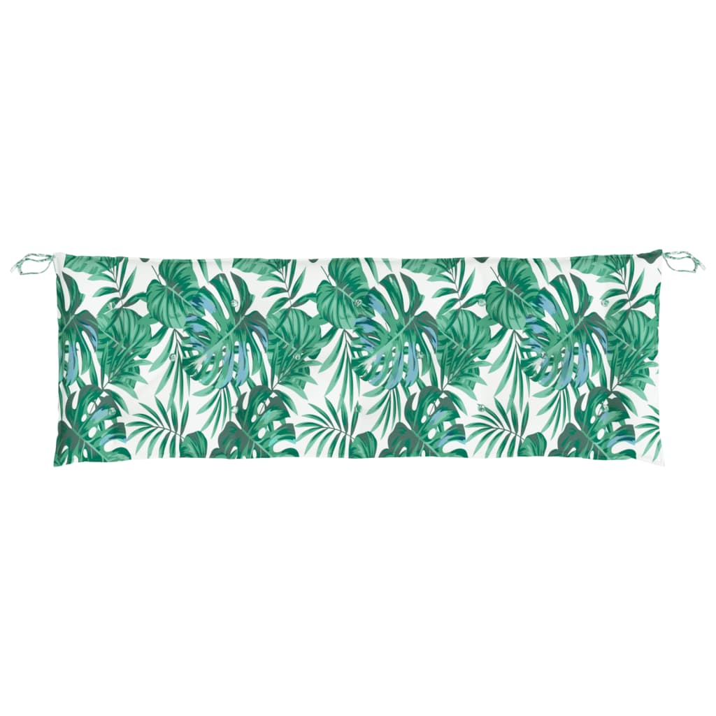 Cuscini Panca Giardino 2 pz a Foglie 150x50x7 cm Tessuto Oxford | homemem39