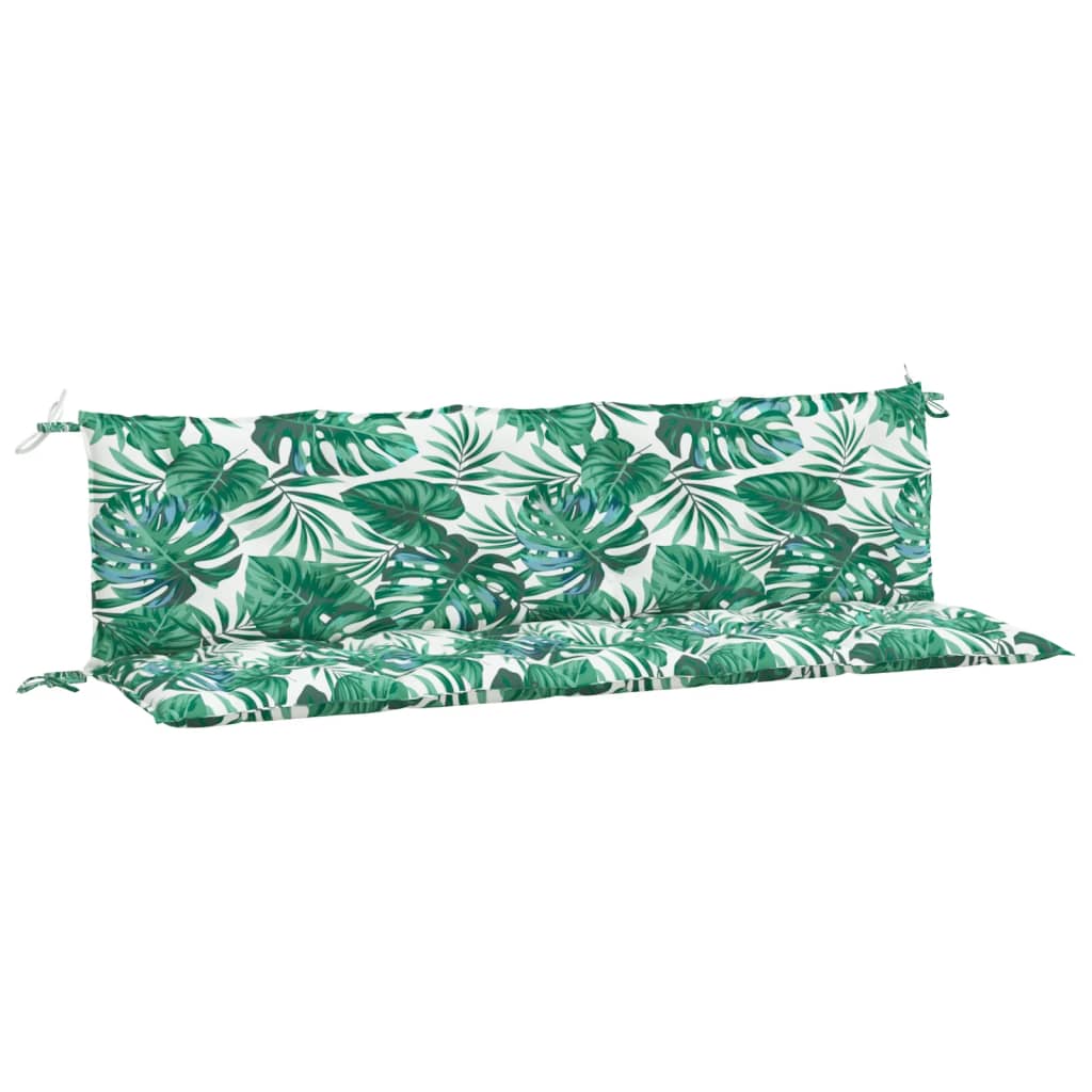 Cuscini Panca Giardino 2 pz a Foglie 180x50x7cm Tessuto Oxford | homemem39
