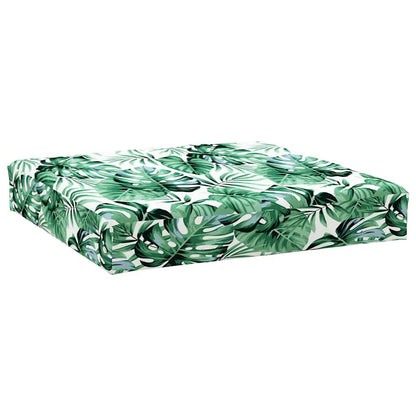 Cuscino Pallet Motivo a Foglie 60x60x9,5 cm in Tessuto Oxford | homemem39