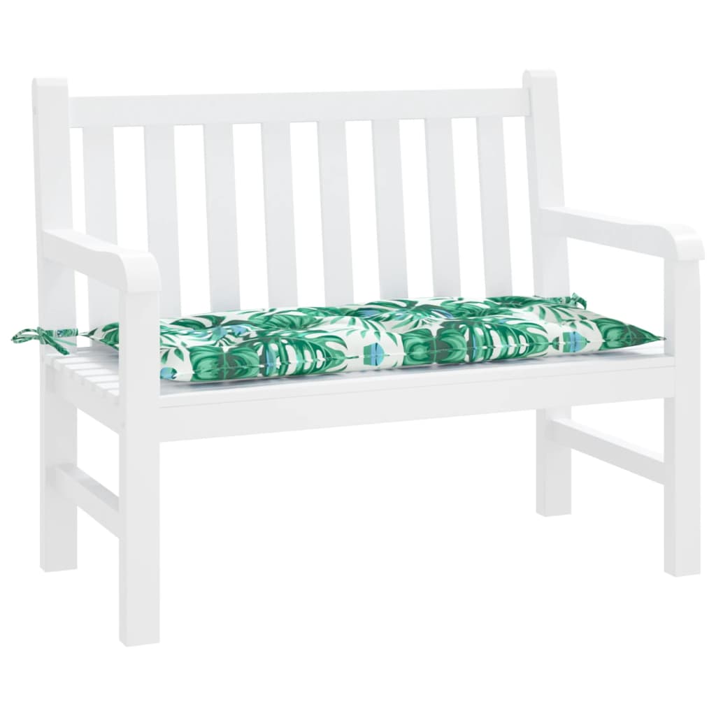 Cuscino Panca Giardino a Foglie 110x50x7 cm in Tessuto Oxford | homemem39