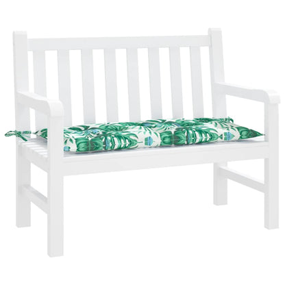 Cuscino Panca Giardino a Foglie 110x50x7 cm in Tessuto Oxford | homemem39