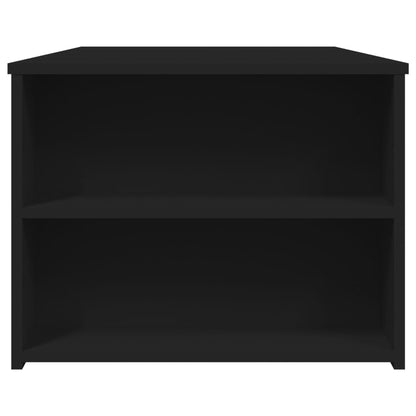 Tavolino da Salotto Nero 102x55x42 cm in Legno Multistrato
