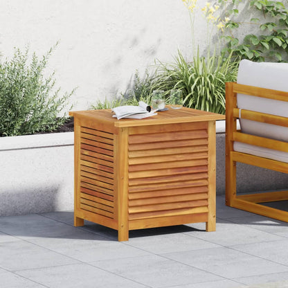 Contenitore Giardino con Feritoia 50x60x56cm Massello Acacia